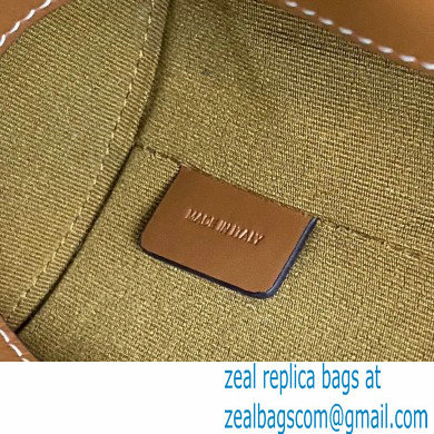 Celine Bucket Bag Tan in Triomphe Canvas and Calfskin