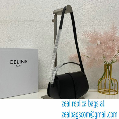 Celine CLUTCH ON STRAP Bag Black in Smooth calfskin