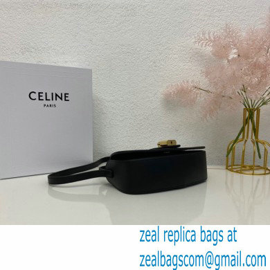 Celine CLUTCH ON STRAP Bag Black in Smooth calfskin