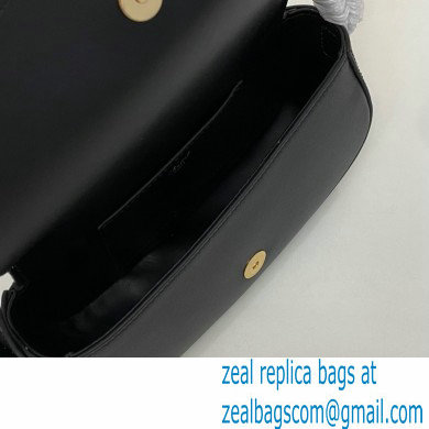 Celine CLUTCH ON STRAP Bag Black in Smooth calfskin