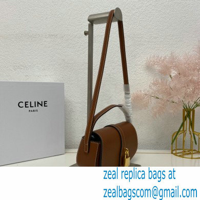 Celine CLUTCH ON STRAP Bag Brown in Smooth calfskin