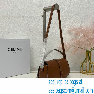 Celine CLUTCH ON STRAP Bag Brown in Smooth calfskin