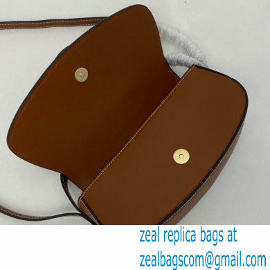 Celine CLUTCH ON STRAP Bag Brown in Smooth calfskin