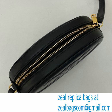 Celine CROSSBODY OVAL PURSE Bag Black in Smooth calfskin