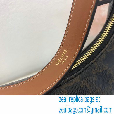 Celine Medium Ava Bag Tan in Triomphe Canvas and Calfskin - Click Image to Close