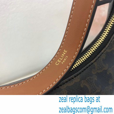 Celine Medium Ava Bag Tan in Triomphe Canvas and Calfskin