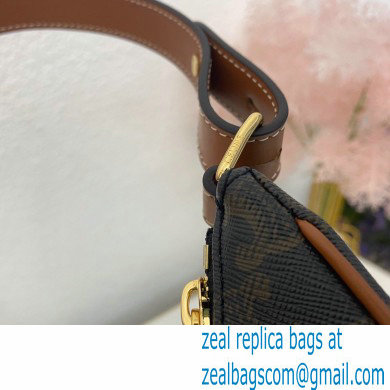 Celine Medium Ava Bag Tan in Triomphe Canvas and Calfskin