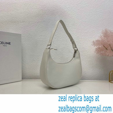 Celine Medium Ava Bag White in Smooth Calfskin with Celine Print - Click Image to Close