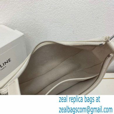 Celine Medium Ava Bag White in Smooth Calfskin with Celine Print