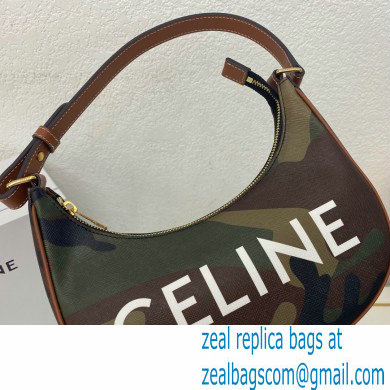 Celine Medium Ava Bag in Canvas with Camouflage and celine print - Click Image to Close
