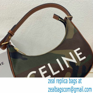 Celine Medium Ava Bag in Canvas with Camouflage and celine print