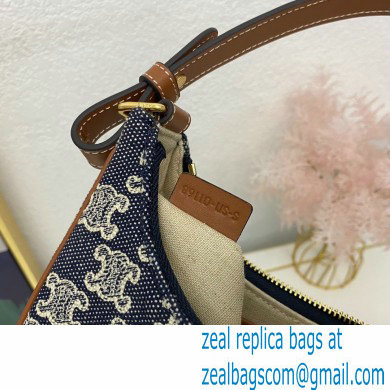 Celine Medium Ava Bag in Textile with Triomphe Embroidery