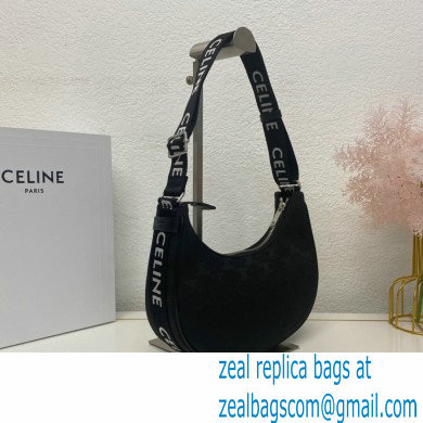 Celine Medium Ava Bag with Celine strap in Triomphe Jacquard and Calfskin