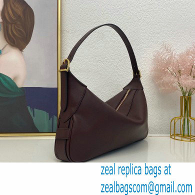 Celine Medium Romy Bag Burgundy in Supple Calfskin