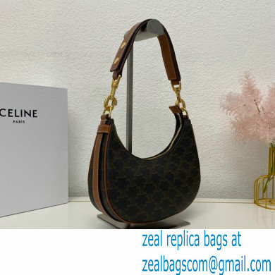 Celine Medium Strap Ava Bag Tan in Triomphe Canvas and Calfskin - Click Image to Close