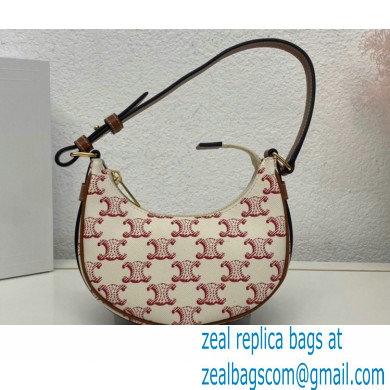 Celine Mini Ava Bag Pink in Triomphe Canvas and Calfskin