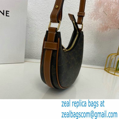 Celine Mini Ava Bag Tan in Triomphe Canvas and Calfskin