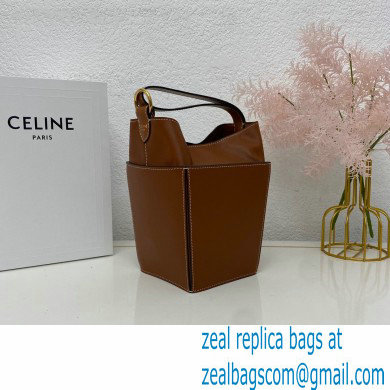 Celine STRAP BOX Bag Brown in Smooth calfskin