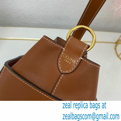 Celine STRAP BOX Bag Brown in Smooth calfskin