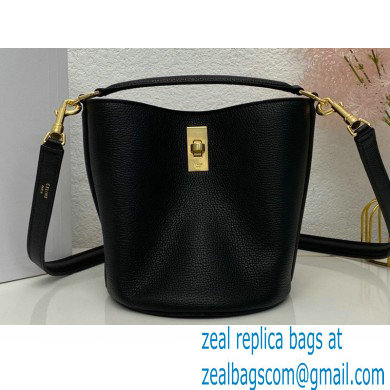 Celine Teen Bucket 16 Bag in Calfskin Black