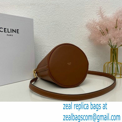 Celine Teen Bucket 16 Bag in Calfskin Brown