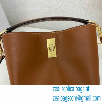 Celine Teen Bucket 16 Bag in Calfskin Brown