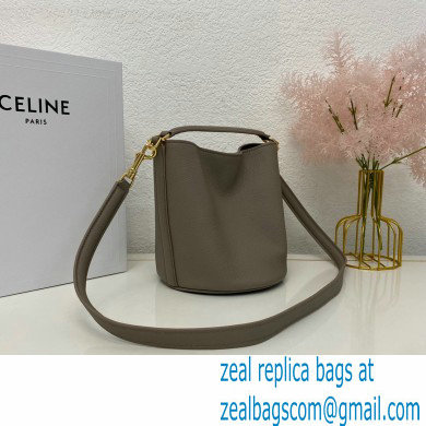 Celine Teen Bucket 16 Bag in Calfskin Gray