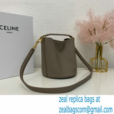 Celine Teen Bucket 16 Bag in Calfskin Gray - Click Image to Close