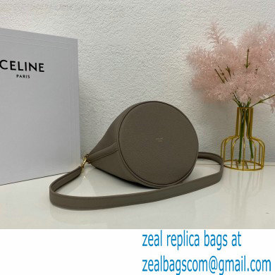 Celine Teen Bucket 16 Bag in Calfskin Gray - Click Image to Close