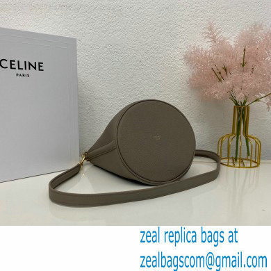 Celine Teen Bucket 16 Bag in Calfskin Gray