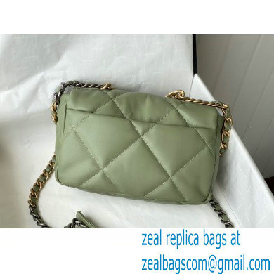 Chanel 19 Small Leather Flap Bag AS1160 army green 2021