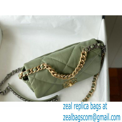 Chanel 19 Small Leather Flap Bag AS1160 army green 2021