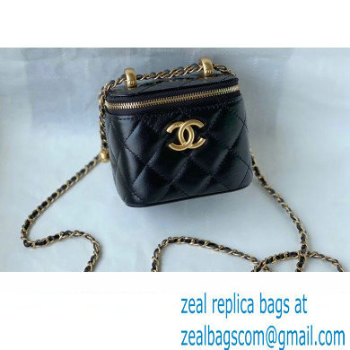 Chanel Calfskin Small Vanity with Chain Bag AP2292 Black 2021