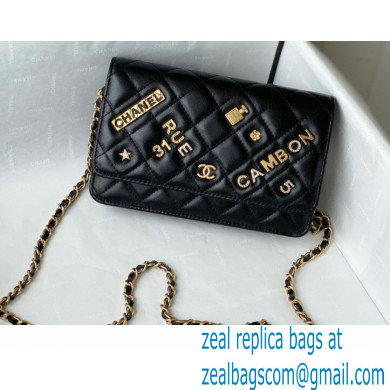 Chanel Charms Wallet on Chain WOC Bag Black 2021