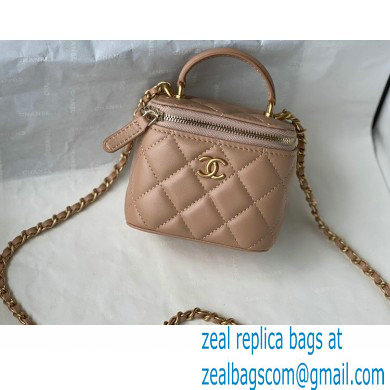Chanel Lambskin Small Vanity with Chain Bag AP2198 Beige 2021