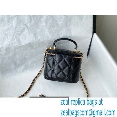 Chanel Lambskin Small Vanity with Chain Bag AP2198 Black 2021