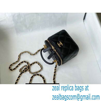 Chanel Lambskin Small Vanity with Chain Bag AP2198 Black 2021