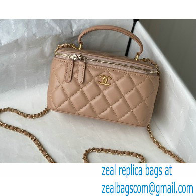 Chanel Lambskin Small Vanity with Chain Bag AP2199 Beige 2021