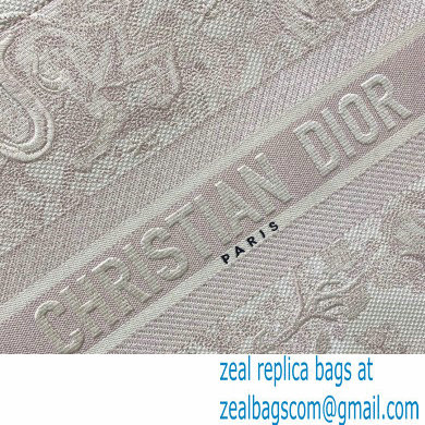 Dior Book Tote Bag in Toile de Jouy Embroidery Pale Pink 2021 - Click Image to Close