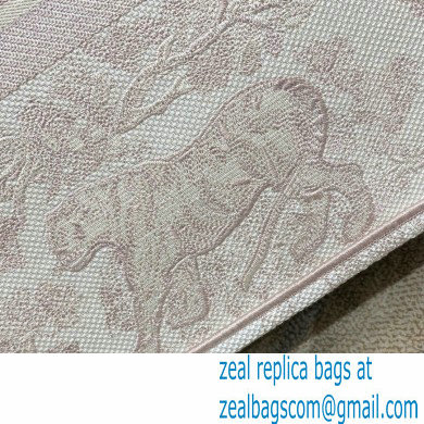 Dior Book Tote Bag in Toile de Jouy Embroidery Pale Pink 2021 - Click Image to Close