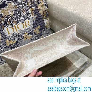 Dior Book Tote Bag in Toile de Jouy Embroidery Pale Pink 2021