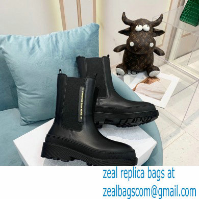 Dior Calfskin Trial Ankle Boots Black 2021