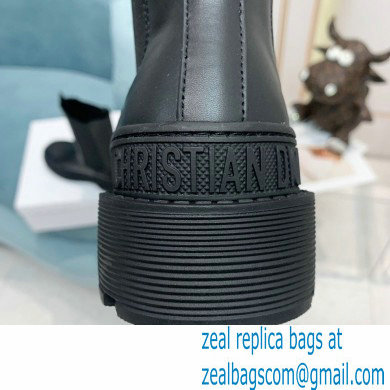 Dior Calfskin Trial Ankle Boots Black 2021 - Click Image to Close