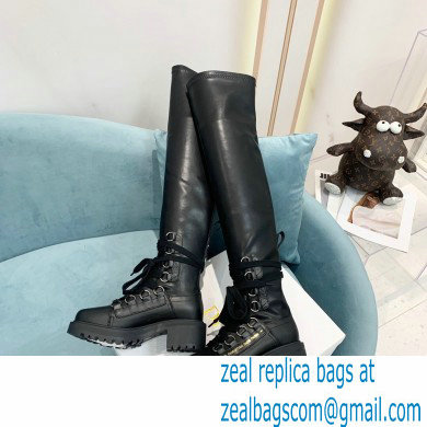 Dior Lambskin D-Fight Thigh Boots 2021