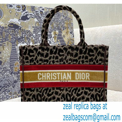 Dior Small Book Tote Bag in Multicolor Mizza Embroidery Brown 2021 - Click Image to Close