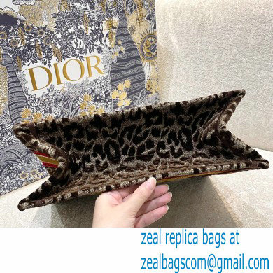 Dior Small Book Tote Bag in Multicolor Mizza Embroidery Brown 2021