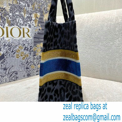 Dior Small Book Tote Bag in Multicolor Mizza Embroidery Gray 2021