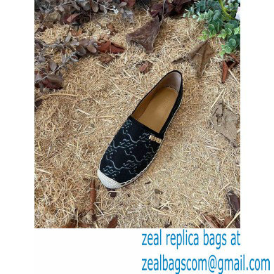 Fendi FF Print Canvas Espadrilles Black 2022 - Click Image to Close