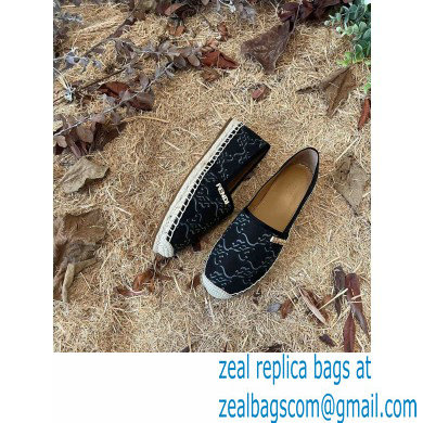 Fendi FF Print Canvas Espadrilles Black 2022