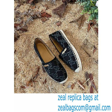 Fendi FF Print Canvas Espadrilles Black 2022